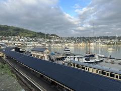 The view back across to Dartmouth